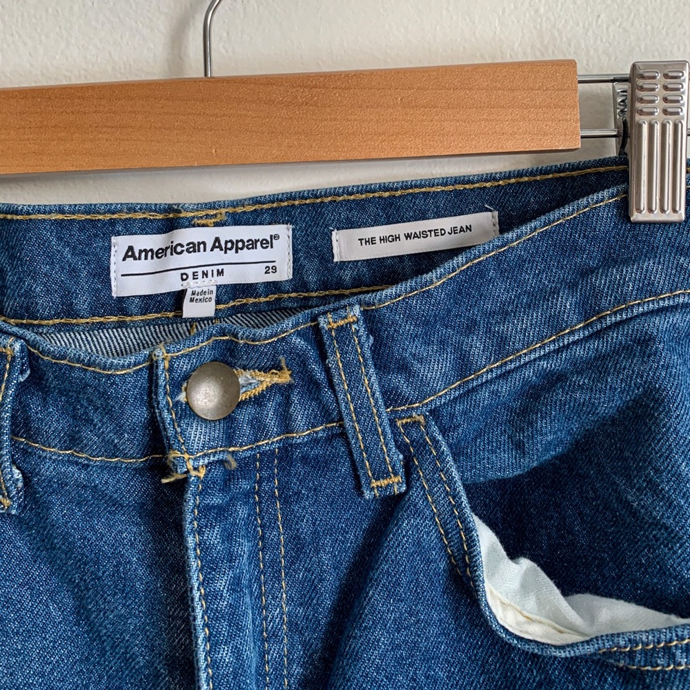American Apparel High Waisted Jeans